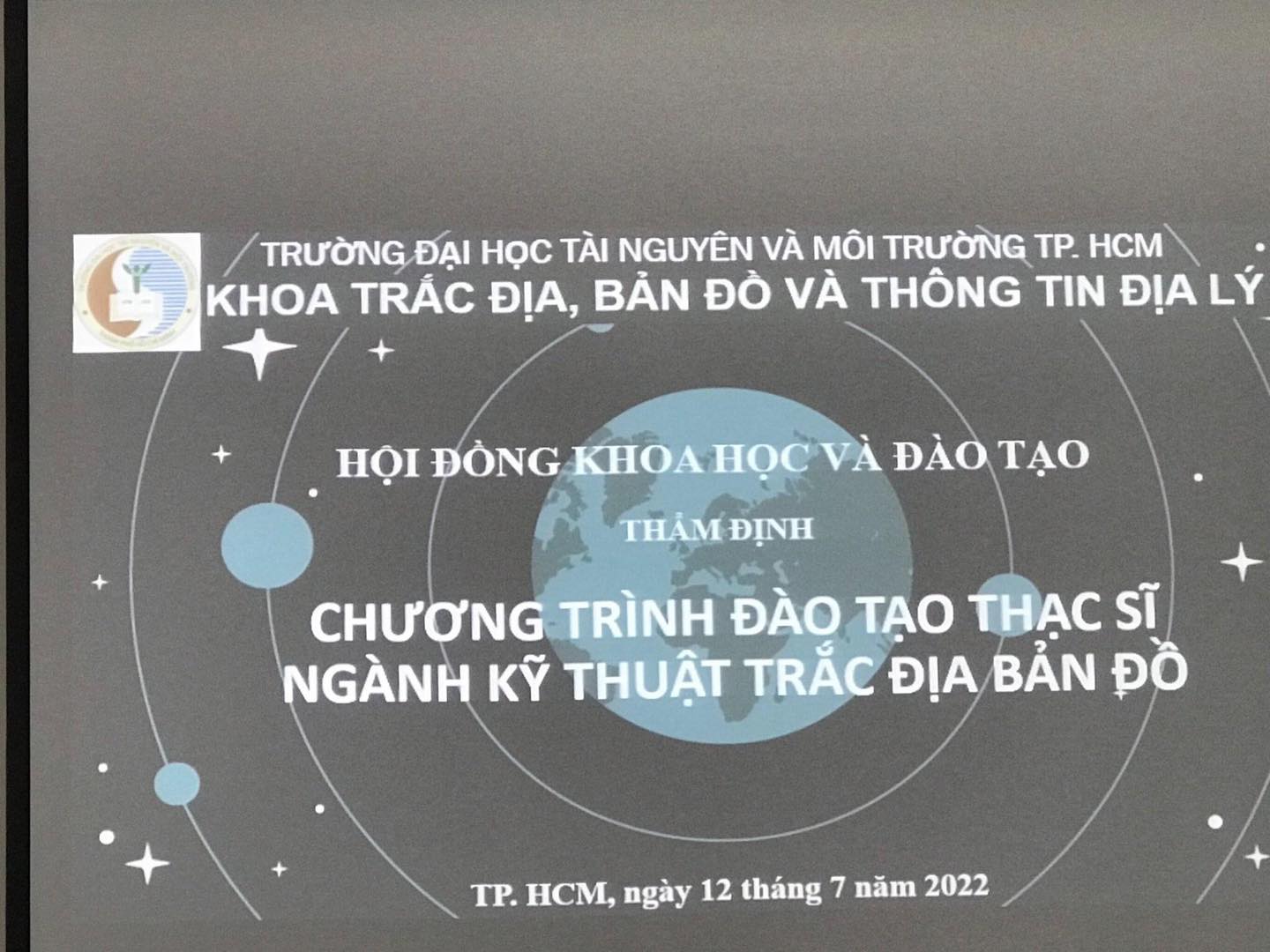 Họp thẩm định cấp Khoa chương trình đào tạo thạc sĩ ngành Kỹ thuật Trắc địa Bản đồ 